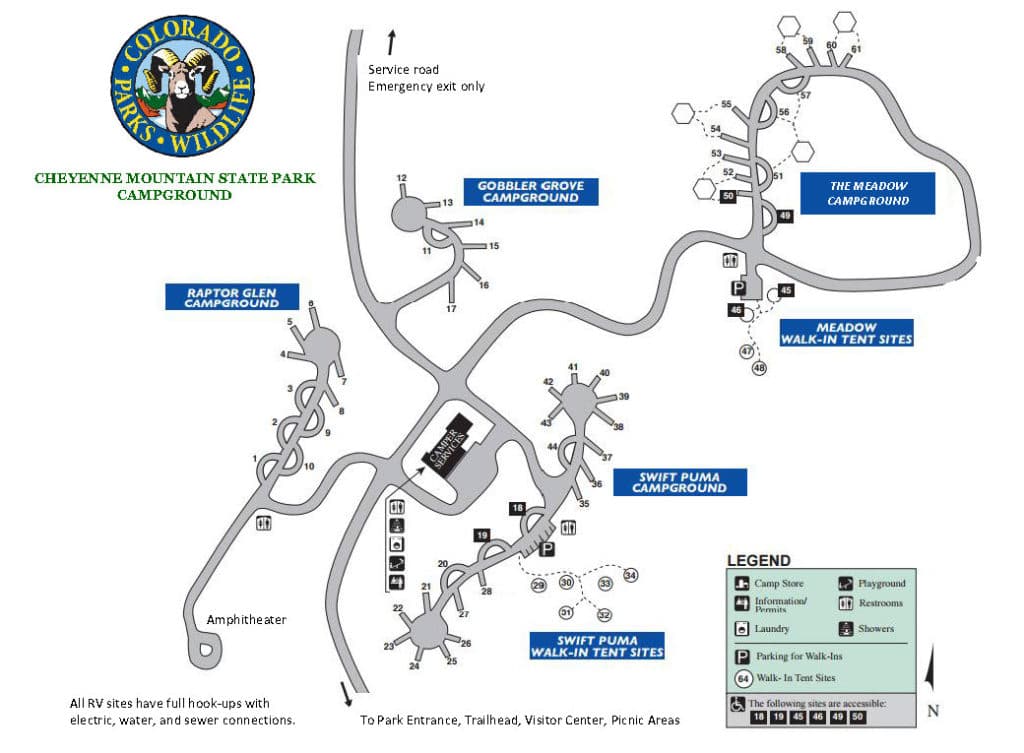 Cheyenne Mountain State Park Map Cheyenne Mountain State Park (Full Details) Colorado Springs