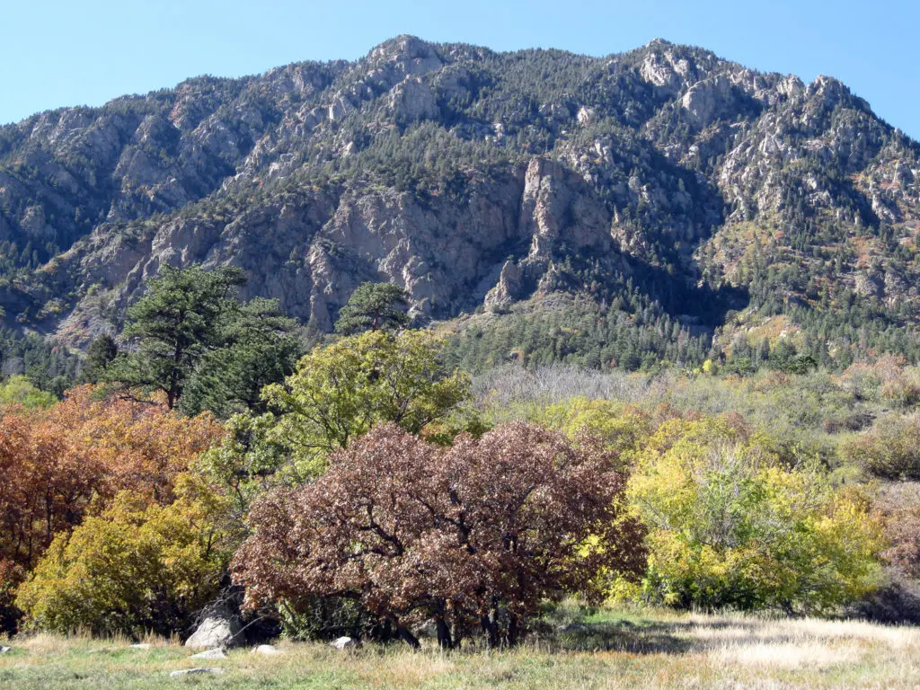 Cheyenne Mountain State Park offers tent and RV campsites.