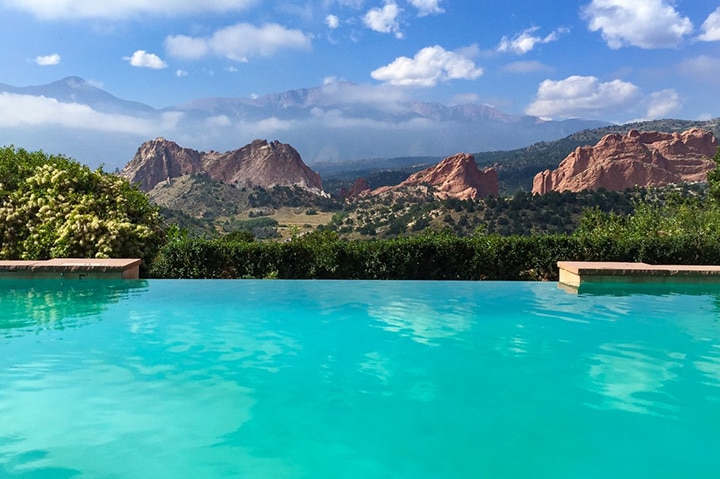 Garden of the Gods Resort infinity pool