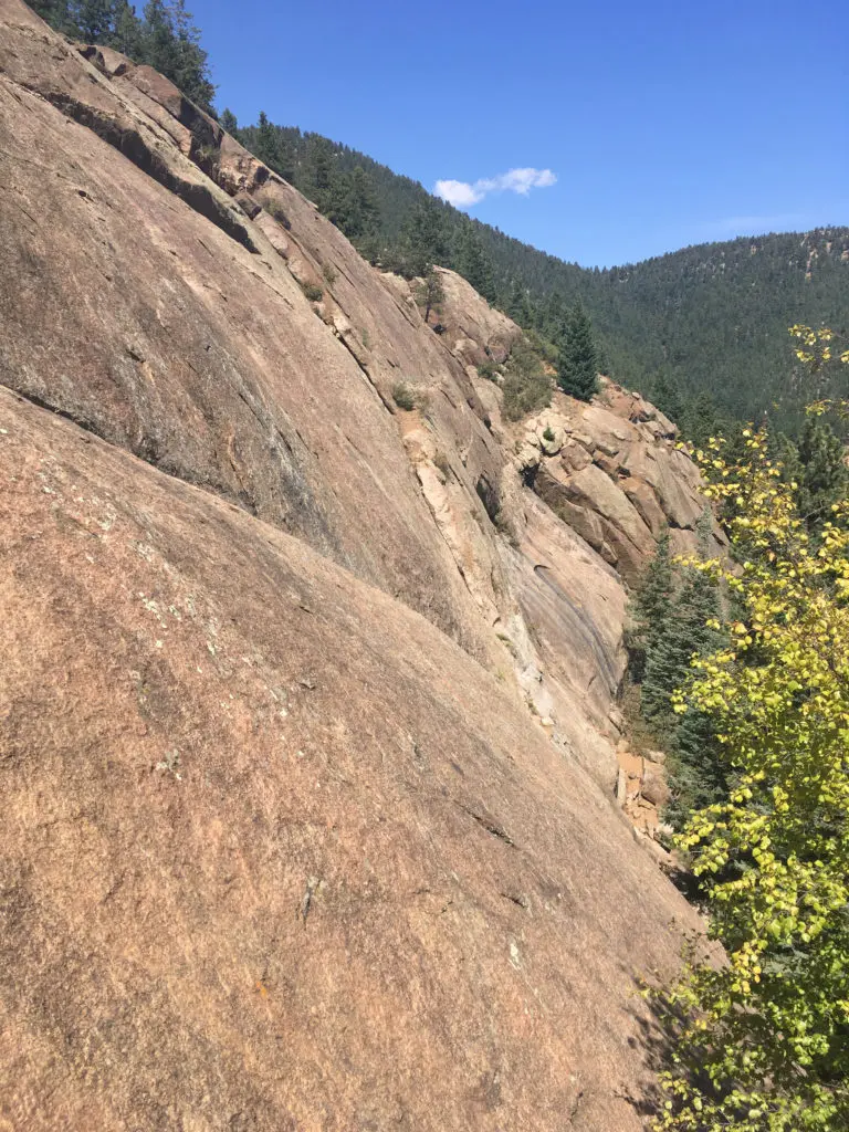Helen Hunt Falls rock climbing