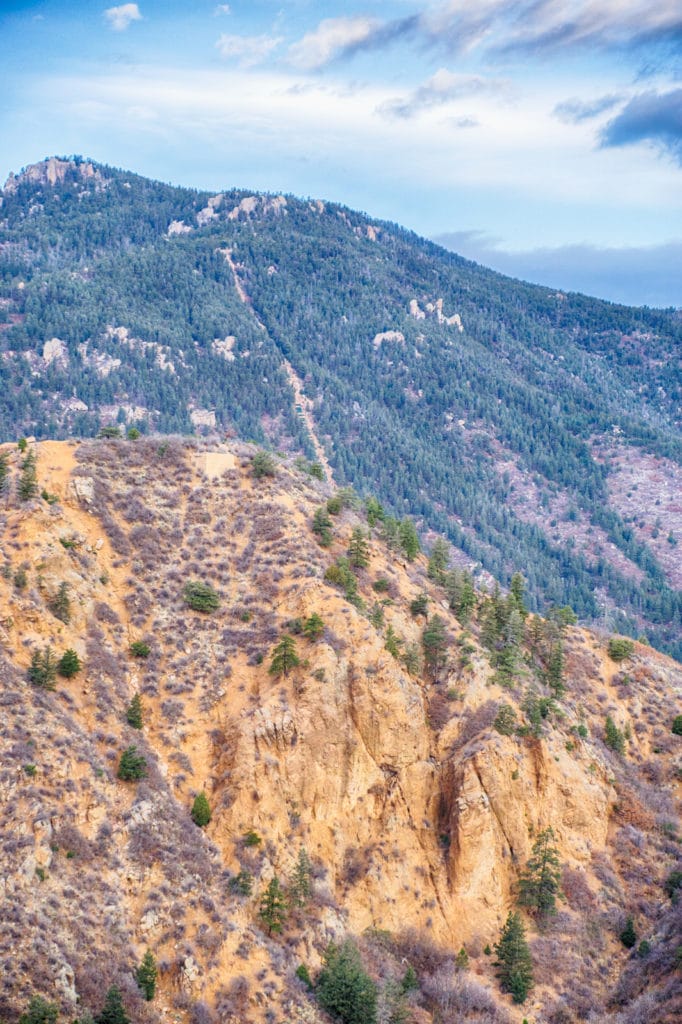 Manitou Incline from Iron Mountain summit