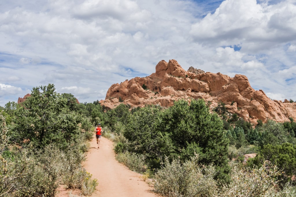 Brian Erickson trailrunning on the Scotsman Loop Trail at Garden of the Gods